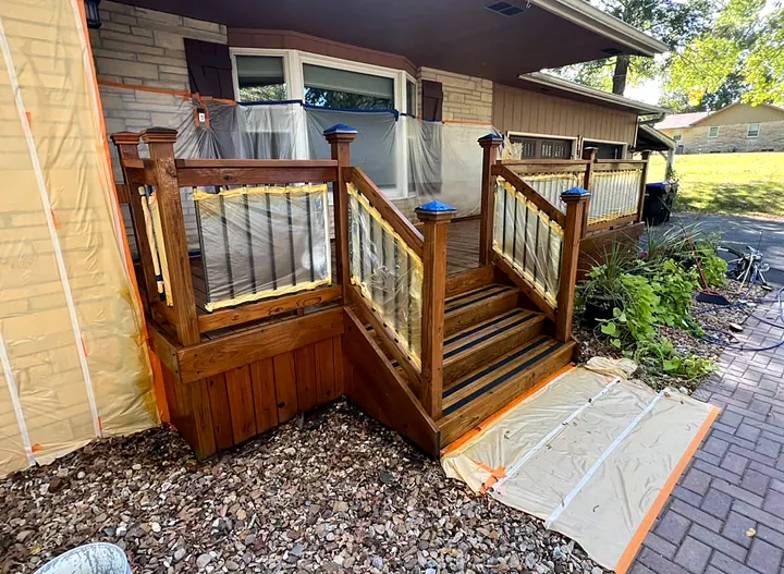 Deck staining by Red Barn Painting